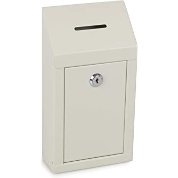 Front Slot Metal Donation Box