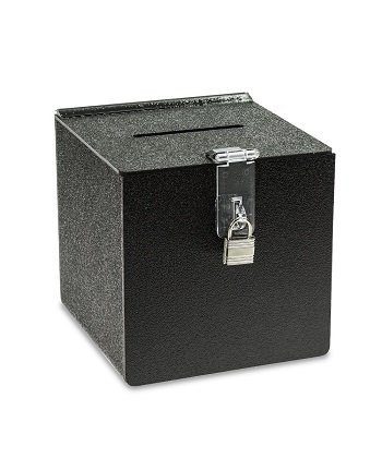 Lockable Metal Donation Box