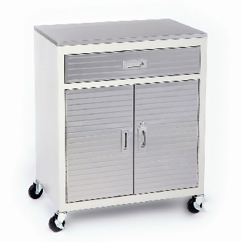 Metal Frame Stainless Steel Rolling Tool Cabinet