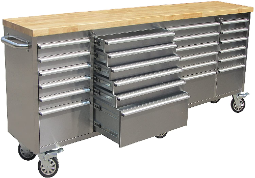 Stainless Steel Rolling Tool Cabinet 