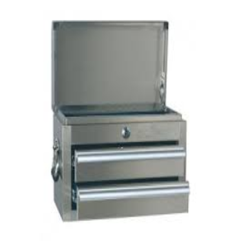 Tool 2-Drawer Locking Stainless Steel Tool Chest