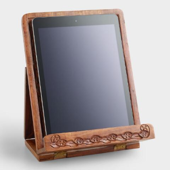 Industrial Wooden Tablet Stand