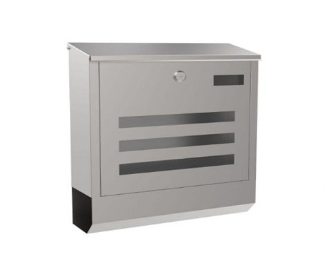 Weatherproof Post Mount Sheet Metal Mailbox