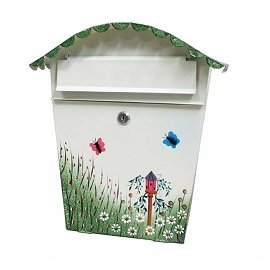 Decorative Garden Lockable Metal Mailbox