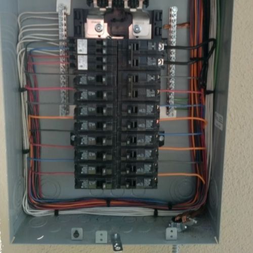 Inside Electrical Panel Box