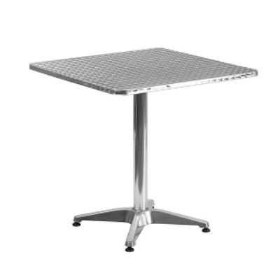 27.5_ Square Outdoor Stainless Steel Table