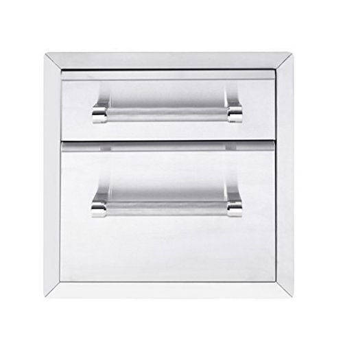 Built-In Grill Cabinet Drawer Storage