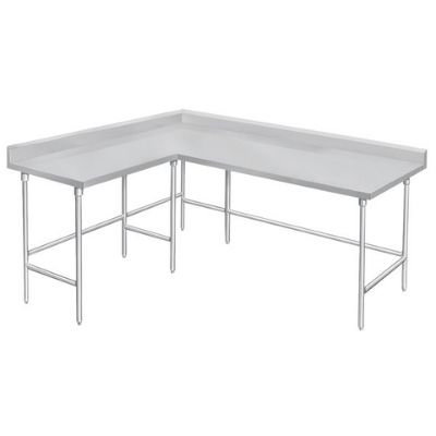 L-Shaped Corner Stainless Steel Work Table