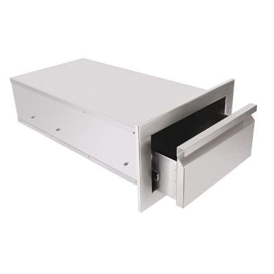 Single Layer Access BBQ Stainless Steel Drawer