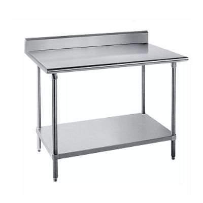 Stainless Steel Table with Up-stand 600 mm Deep