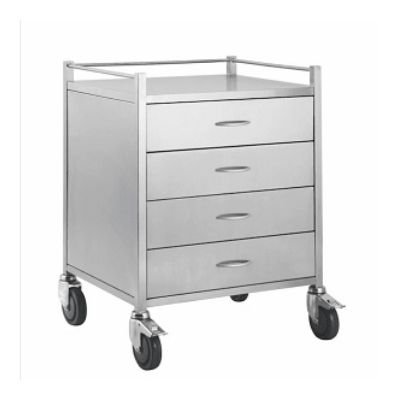 Stainless Steel Trolley with Drawers