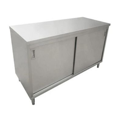 Stainless Steel Work Table with Cabinets