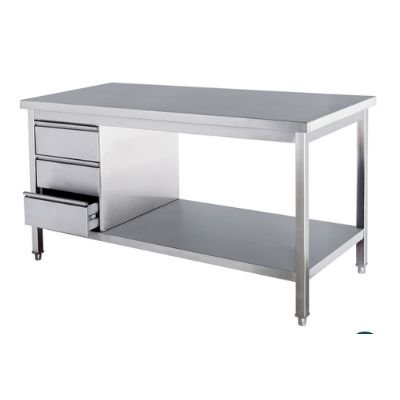 Stainless Steel Work Table with Drawers