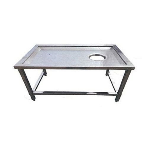 Stainless Steel Work Table with Garbage Chute