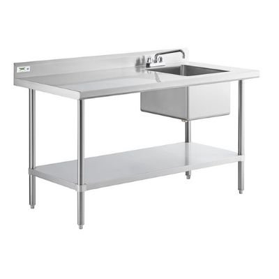 Stainless Steel Work Table with Sink