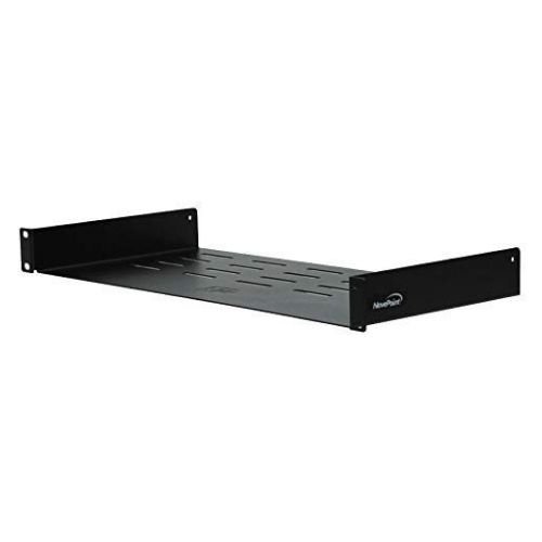 Universal Rack Tray Vented Shelves 1U Black